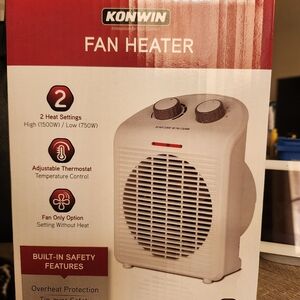 Konwin Fan Heater with Adjustable Thermostat